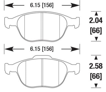 Carbotech CT970 Ford Brake Pad Set